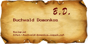 Buchvald Domonkos névjegykártya